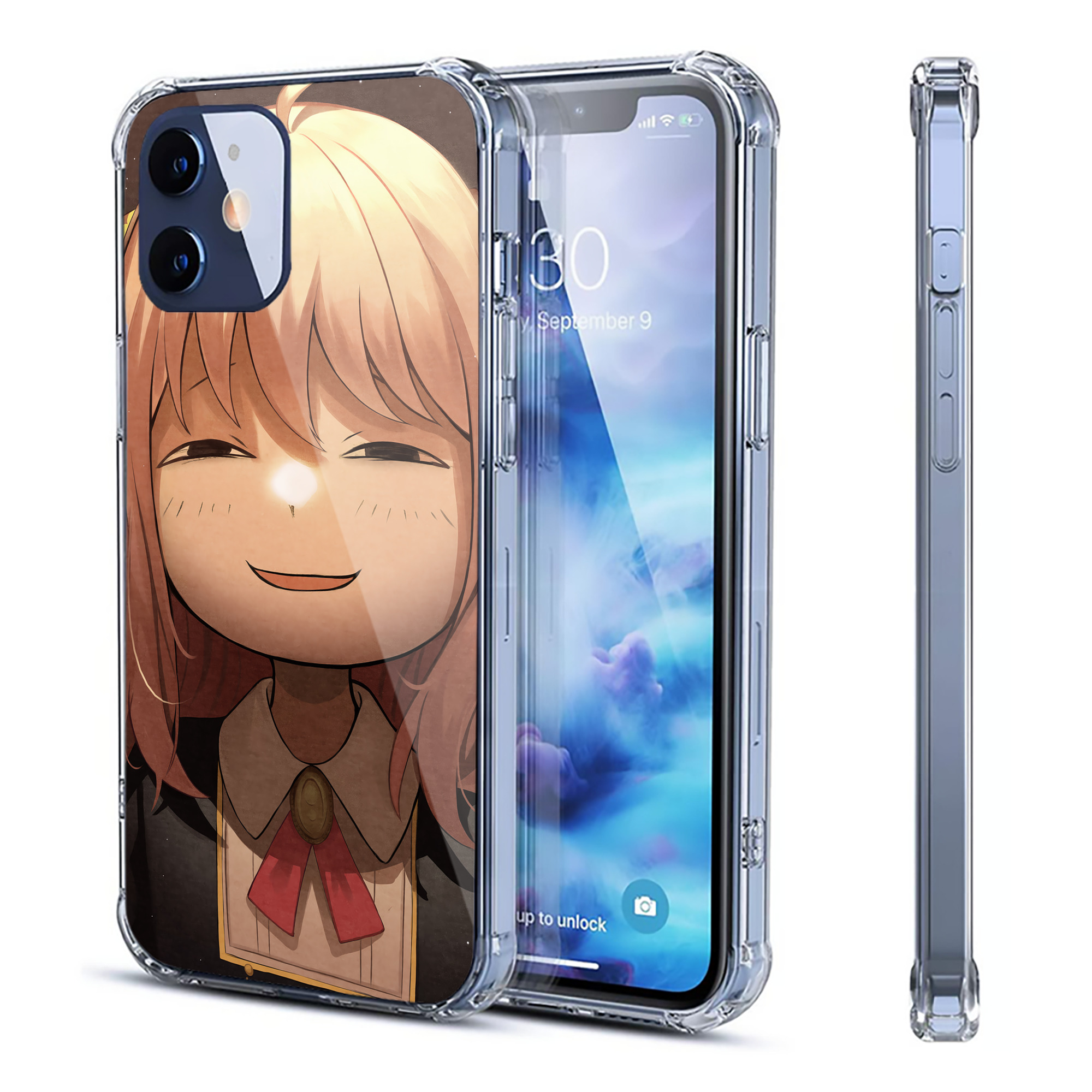 （画像用） SPY×FAMILY间谍家家酒 【iPhone 12シリーズ対応】透明スマホケース（クリアソフトケース）